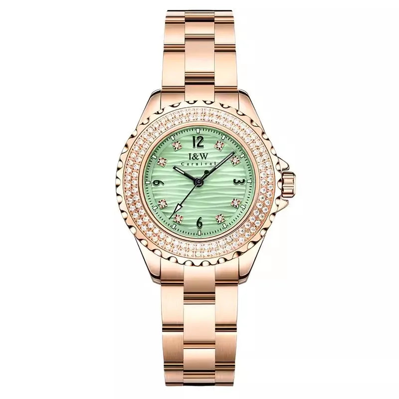 Serenelle® – Luxury Quartz Watch for Women | Sapphire Crystal, Stainless Steel, Waterproof, Elegant Gift Design