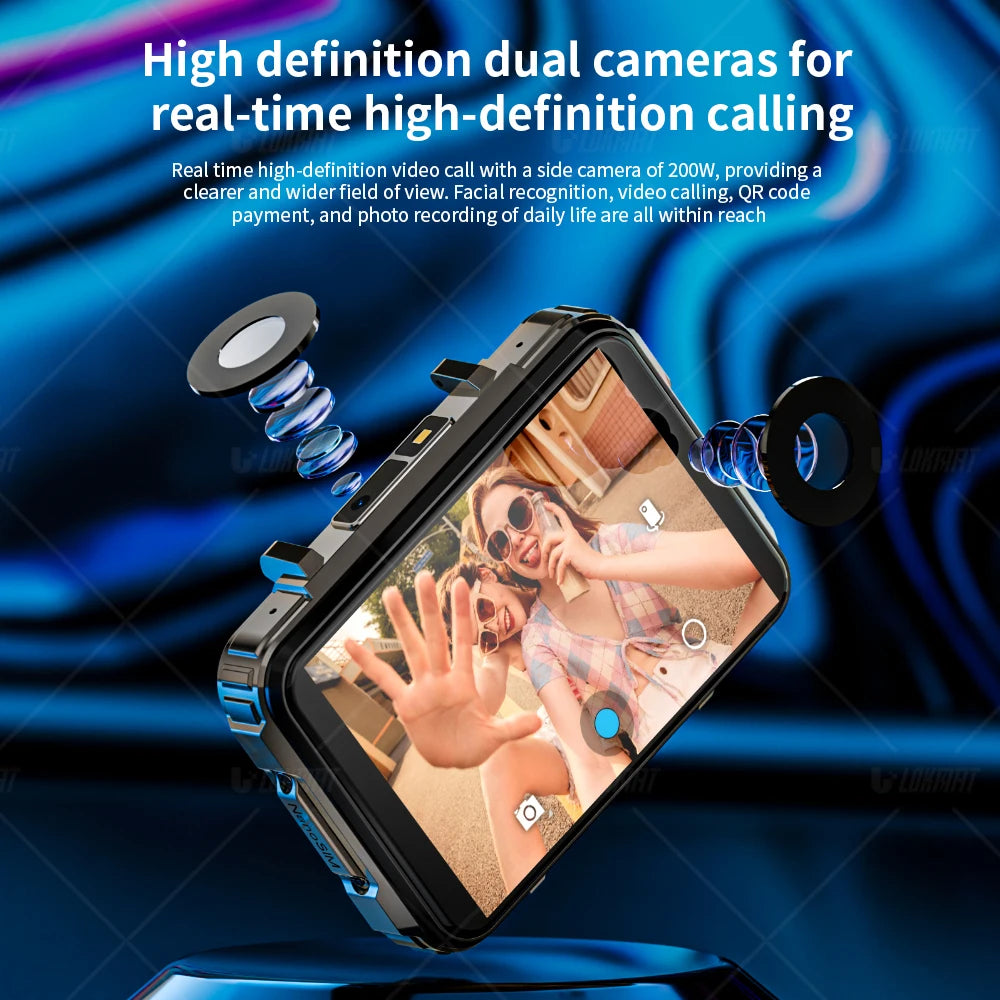 Visiogon® – Android Smartwatch Phone with Dual Camera | 4G SIM, WiFi, Flashlight, Big Screen, Gaming & Calling Support