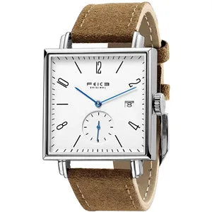 Frénoir® – Linqura FM301 | Minimalist Square Automatic Men’s Watch – Compact, Elegant & Perfect for Gifting