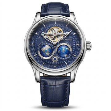 Stravion® – TerraSpin 1963 | Double Globe Mechanical Watch with Flywheel Tourbillon & Military Vintage Design