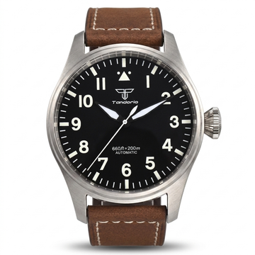 Avennoir® – Blancurel 38 | 38.5mm Quartz Watch with White Enamel Dial, Heat-Blued Hands & 50M Water Resistance