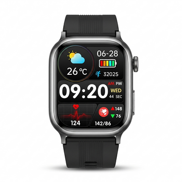 Bioquantix® – Smart Health Tracker Watch | ECG+PPG, Uric Acid & Body Fat, Laser Therapy, Bluetooth